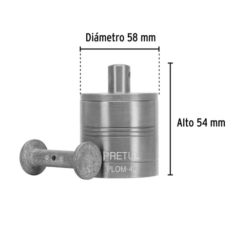 Plomada metálica de 675 g con centro, Pretul | PLOM-4Z | 22464