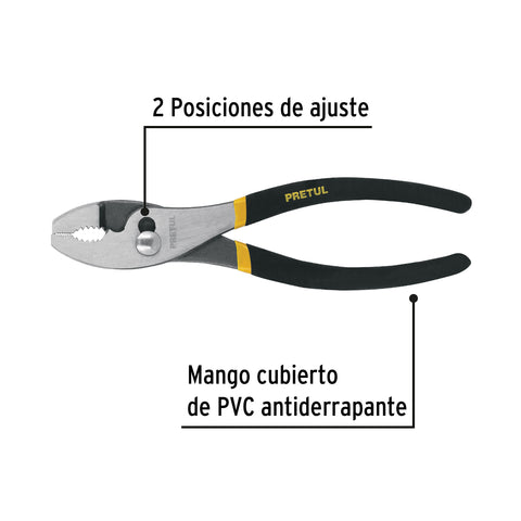 Pinza de chofer 8' mango de PVC, Pretul | PCH-8P | 22654