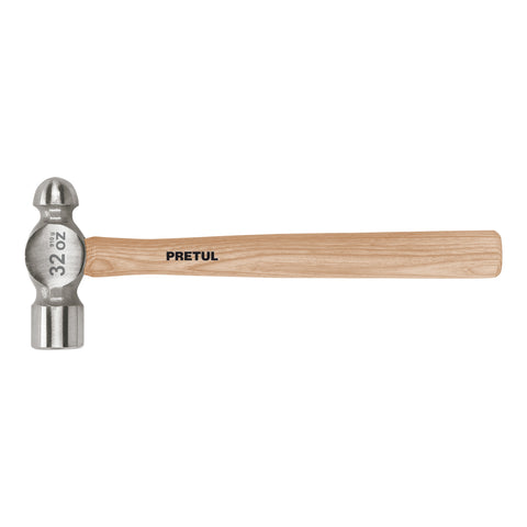 Martillo pulido de bola 32 oz mango madera, Pretul | MB-32P | 22660
