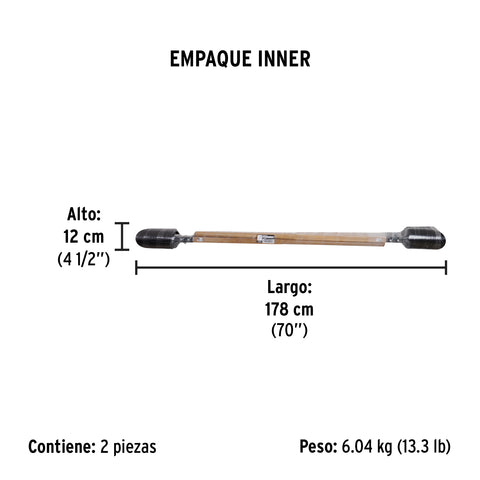 Cavador mangos de madera 48', Pretul | CA-34 | 22698