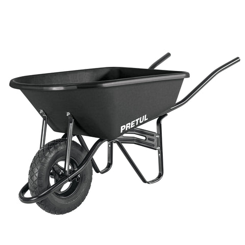 Carretilla concha plástica 5 ft3 Neumática b/tubular, Pretul | TP-5N | 22703