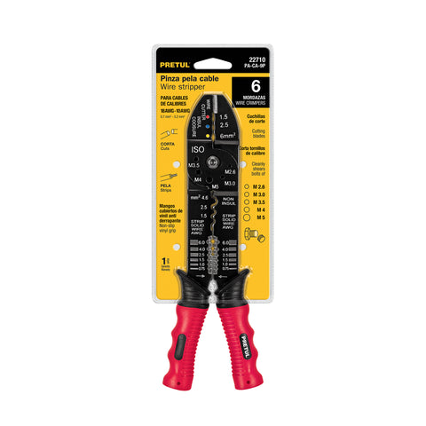 Pinza 9' pela cables, 18 a 10 AWG, PRETUL | PE-CA-9P | 22710