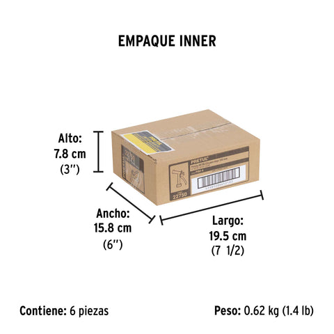 Pistola metálica para riego de 4', 2 funciones, PRETUL | PIM-4 | 22750
