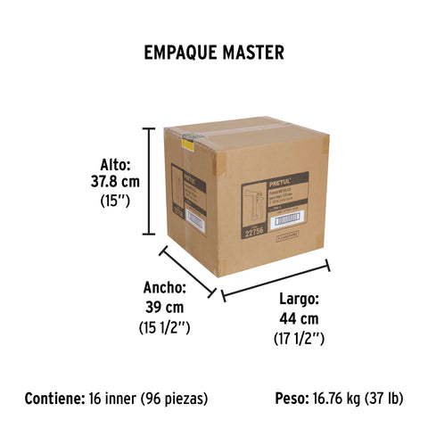 Pistola metálica para riego de 5', 2 funciones, PRETUL | PIM-5 | 22756