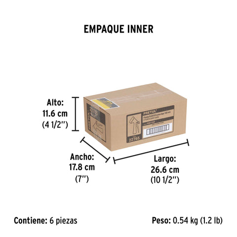 Pistola plástica para riego de 5', 5 funciones, PRETUL | PIM-55P | 22765