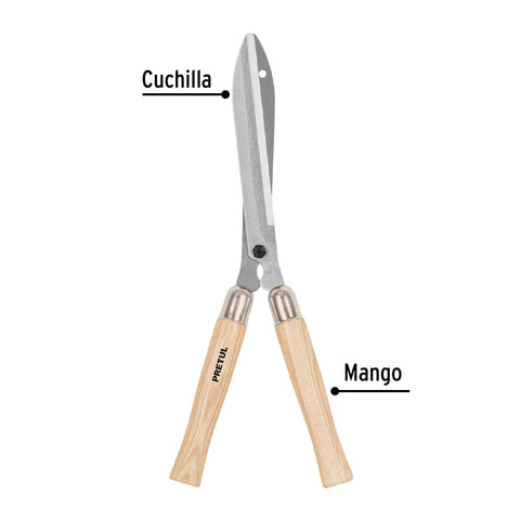 Tijera para poda 49 cm, mgos de madera, PRETUL | T-19P | 23060