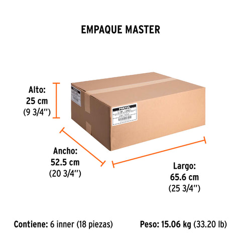 Tijera para poda 49 cm, mgos de madera, PRETUL | T-19P | 23060
