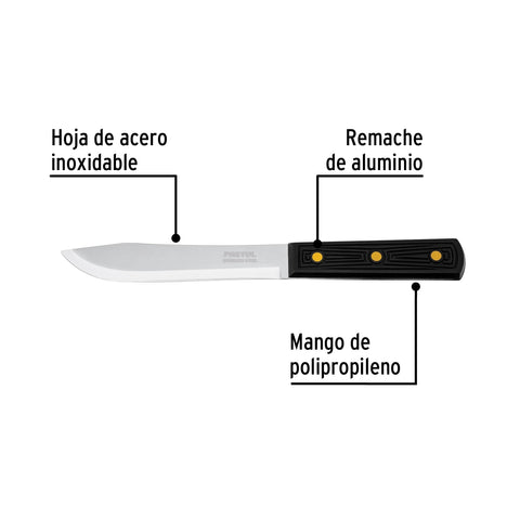 Cuchillo cebollero 6' mango de polipropileno, Pretul | CUCH-P60 | 23085
