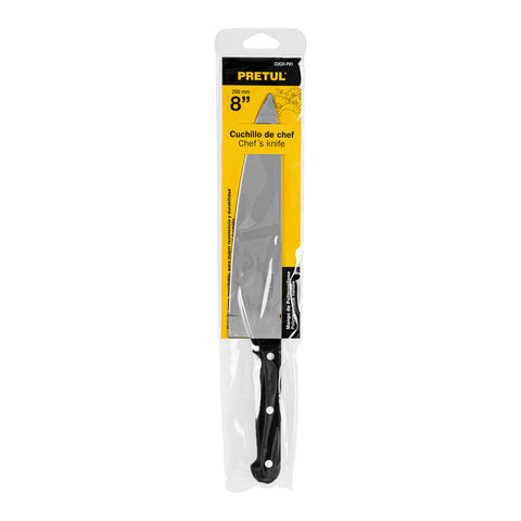 Cuchillo de chef 8' mango de polipropileno, Pretul | CUCH-P81 | 23091