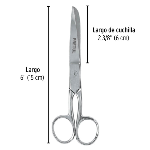 Tijera 6' de acero inoxidable para costura, PRETUL | TP-8642-6 | 23154