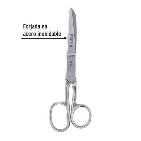 Tijera 6' ojo grande acero inoxidable para costura, PRETUL | TP-8341-6 | 23160