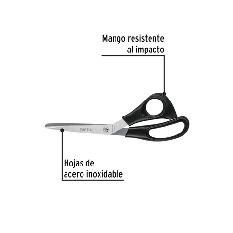 Tijera 8' de acero inoxidable para casa y oficina, PRETUL | TINOX-8C | 23185