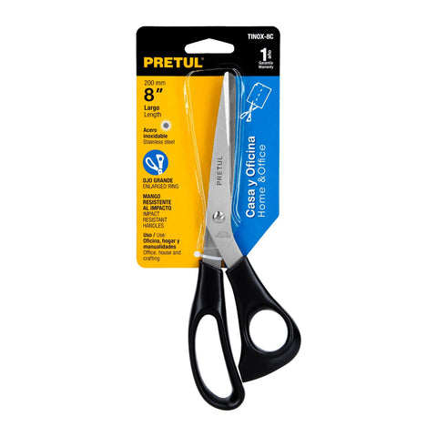 Tijera 8' de acero inoxidable para casa y oficina, PRETUL | TINOX-8C | 23185