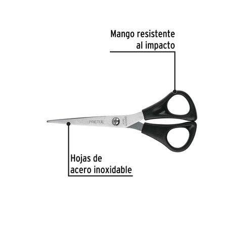 Tijera 6' de acero inoxidable para casa y oficina, PRETUL | TINOX-6R | 23187