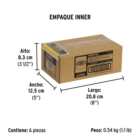 Cartucho de repuesto, gases ácidos, Pretul | CF-GA-P | 23396