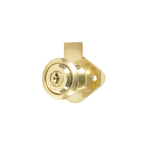 Cerradura para mueble, modelo 21, latón, HERMEX BASIC | CM-21L-P | 23505