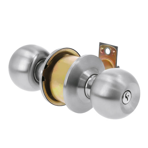 Cerradura tipo esfera, cilíndrico, recámara, cromo, BASIC | BAL-CM-RP | 23565