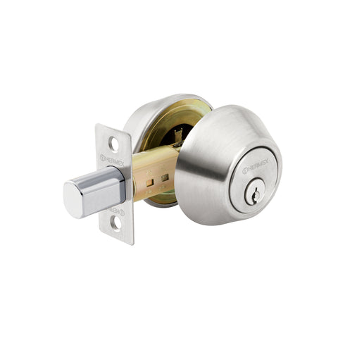 Cerrojo llave-llave cromo mate, llave tradicional, HERMEX | CERO-32P | 23611