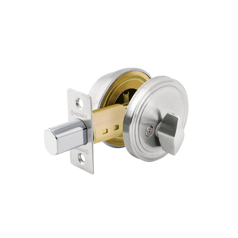 Cerrojo llave-mariposa cromo mate, llave tradicional, HERMEX | CERO-31P | 23614