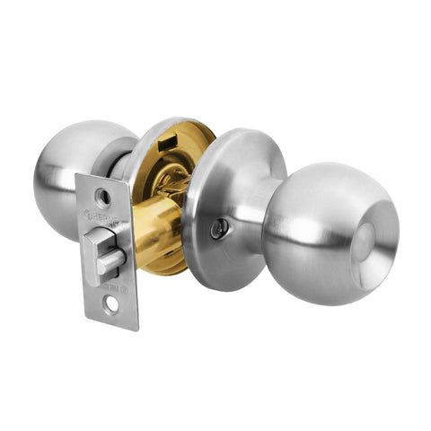 Cerradura tipo esfera, tubular, entrada, cromo, HERMEX BASIC | BALT-CM-EP | 23657