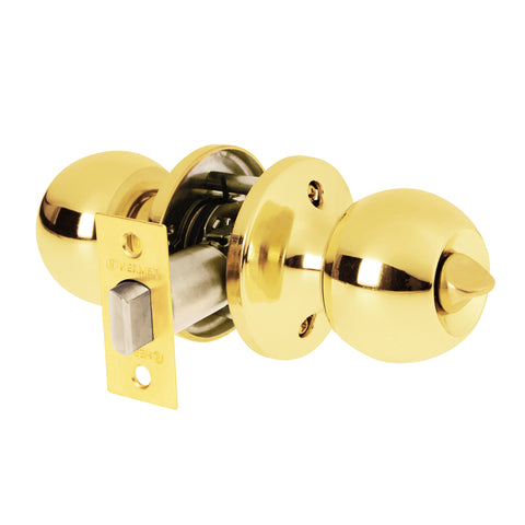 Cerradura tipo esfera, tubular, baño, brillante, BASIC | BALT-LB-BP | 23661
