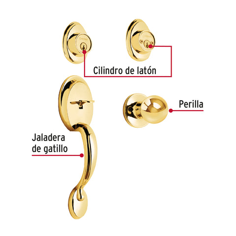 Jaladera y perilla, Berna llave-llave, LB, BASIC | CEP-12PJP | 23670