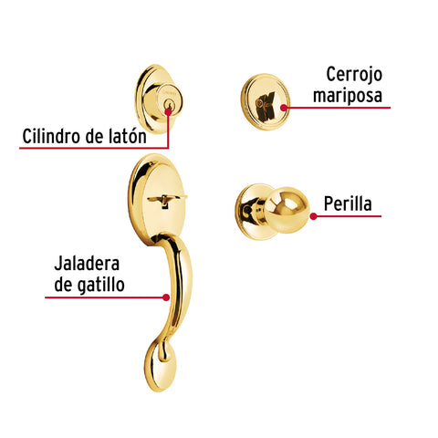 Jaladera y perilla, Berna llave-mariposa ,LB, BASIC | CEP-11PJP | 23671