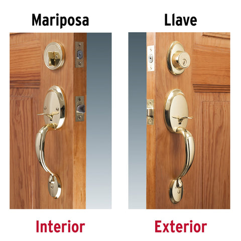 Doble jaladera y perilla, Berna mariposa, LB, BASIC | CEP-11JJP | 23676