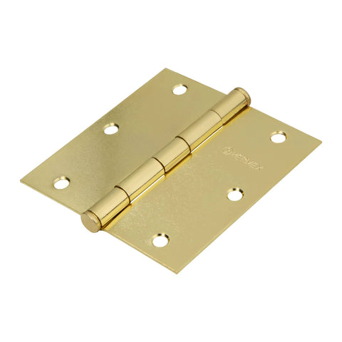 Bolsa c/2 bisagras cuadradas 3-1/2',latonado, HERMEX BASIC | BC-351PPB | 23698