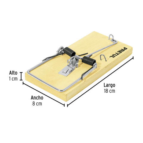 Trampa de madera de 7' para ratón, Pretul | RAT-7M | 23710