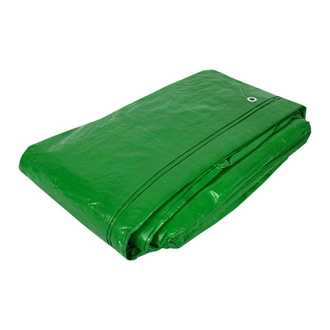 Lona de polietileno 6 x 12 m, verde, 110 g/m2, PRETUL | LP-612V | 23753