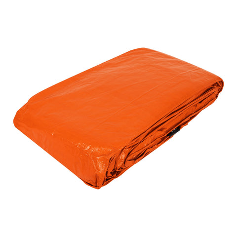 Lona de polietileno 6 x 12 m, naranja, 110 g/m2, PRETUL | LP-612N | 23761