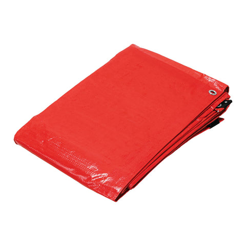 Lona de polietileno 5 x 6 m, roja, 110 g/m2, PRETUL | LP-56R | 23768