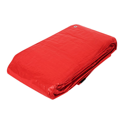 Lona de polietileno 6 x 12 m, roja, 110 g/m2, PRETUL | LP-612R | 23769