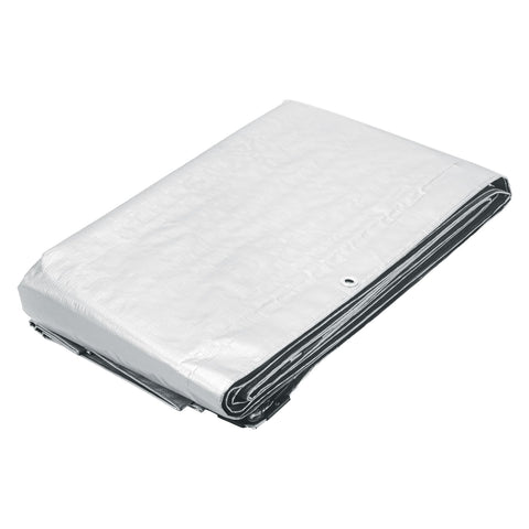 Lona de polietileno 6 x 12 m, blanca, 110 g/m2, PRETUL | LP-612B | 23776