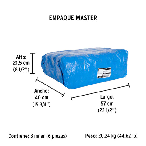 Lona de polietileno 4 x 7 m, azul, 110 g/m2, PRETUL | LP-47 | 23781