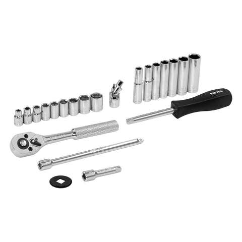 Juego de 22 herramientas 1/4' mm para mecánico, Pretul | JD-1/4X22MM-P | 23980