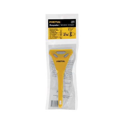 Raspador plástico con cuchilla de 2-3/8', PRETUL | RASP-P | 24055