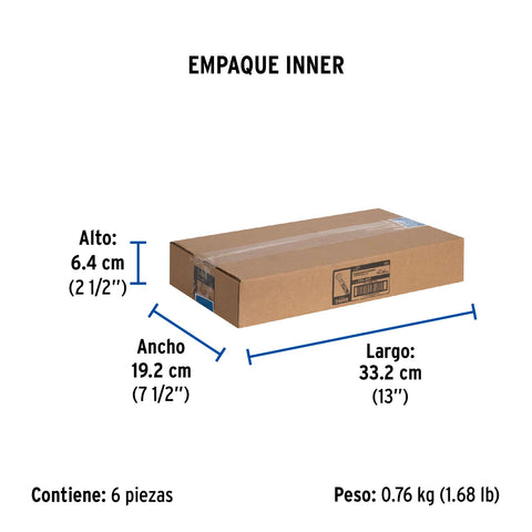Manguera para gas, aluminio, 3/8' flare, 60 cm, FOSET BASIC | FGA-06P | 24060