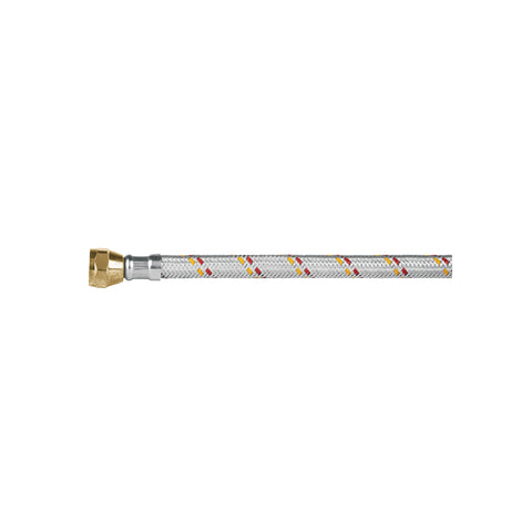 Manguera para gas, aluminio, 3/8' flare, 100 cm, FOSET BASIC | FGA-10P | 24061
