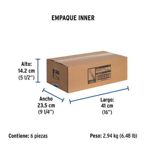 Manguera para gas, aluminio, 3/8' flare, 400 cm, FOSET BASIC | FGA-40P | 24065