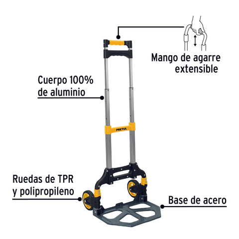 Diablo de carga, plegable, 100 kg, Pretul | DIA-100P | 24127