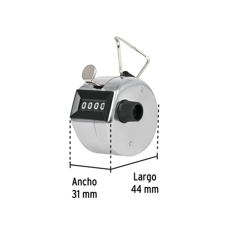 Contador manual de 4 dígitos, Pretul | CON-10M | 24990