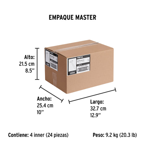 Martillo semipulido, 7 oz, uña curva, PRETUL | MA-7P | 25000