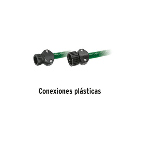 Manguera 1/2' reforzada 3 capas 20m conexiones plást, Pretul | MAN-20X1/2PR | 25018