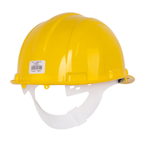 Casco de seguridad, ajuste de intervalos, amarillo, Pretul | CAS-AP | 25037