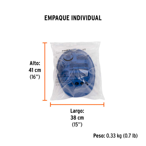 Casco de seguridad, ajuste de intervalos, azul, Pretul | CAS-ZP | 25039