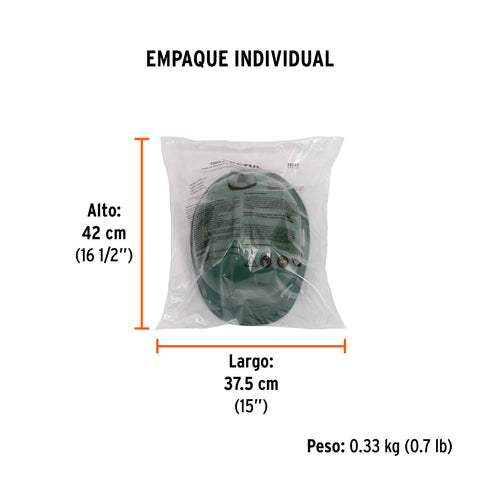 Casco de seguridad, ajuste de intervalos, verde, Pretul | CAS-VP | 25045