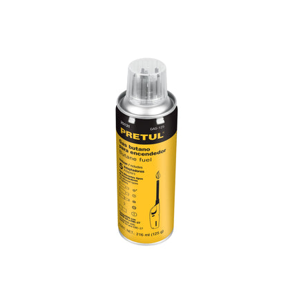 Lata de gas butano para encendedor, 125 g, PRETUL | GAS-125 | 25131