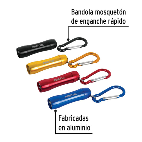 Linternas de 3 LEDS tipo llavero | LINA-LL | 26003
